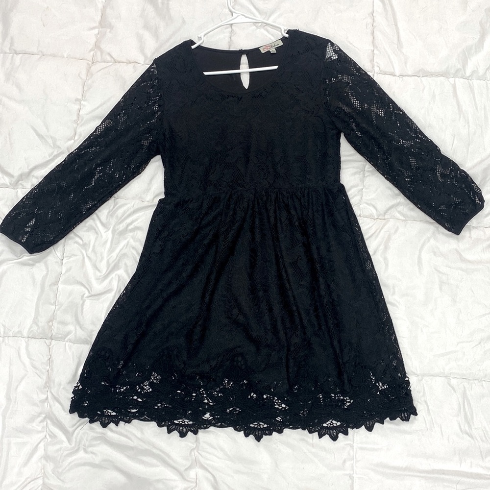 Babydoll dress, black, size large